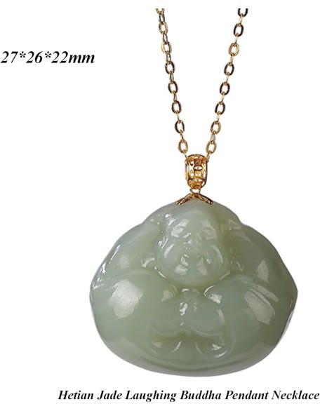 Feng Shui Pendant,Feng Shui Green Hetian Jade Laughing Buddha Wealth Pendant Necklace Chakra Crystal Amulet Lucky Wealth Ward Off Evil Spirits Sweater Chain Attract Wealth Men Women Pendant necklace Feng Shui Pendant,Feng Shui Green Hetian Jade Laughing Buddha Wealth Pendant Necklace Chakra Crystal Amulet Lucky Wealth Ward Off Evil Spirits Sweater Chain Attract Wealth Men Women Pendant necklace