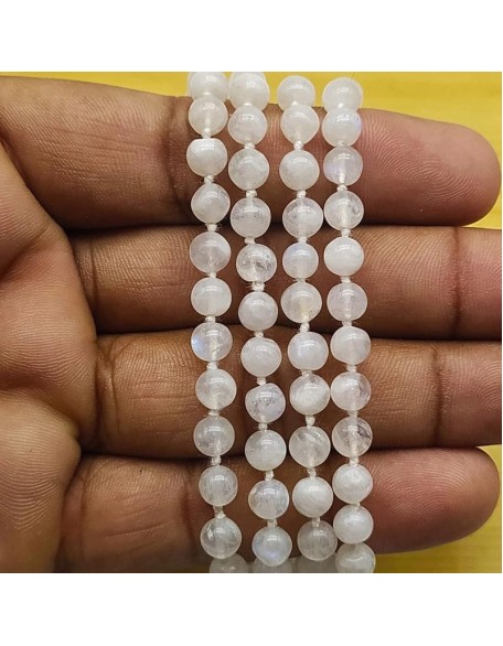White Rainbow 108 Mala Necklace|108 Prayer Beaded Mala Necklace| Hand knotted Mala | Japa Mala| 6mm Round Beads| Meditation Tassel White Rainbow 108 Mala Necklace|108 Prayer Beaded Mala Necklace| Hand knotted Mala | Japa Mala| 6mm Round Beads| Meditation Tassel