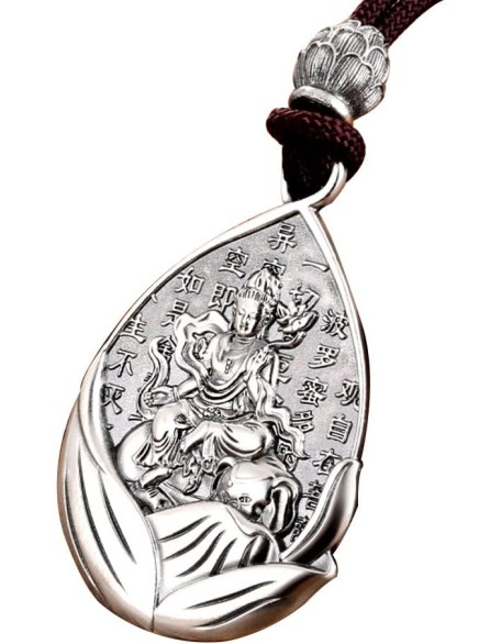 Amulet Buddha Necklace 999 Sterling Silver Buddhist Lucky Pendant Suitable For Holidays Home Gifts Prevent Allergy Amulet Buddha Necklace 999 Sterling Silver Buddhist Lucky Pendant Suitable For Holidays Home Gifts Prevent Allergy
