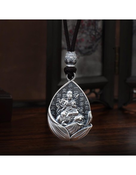Amulet Buddha Necklace 999 Sterling Silver Buddhist Lucky Pendant Suitable For Holidays Home Gifts Prevent Allergy Amulet Buddha Necklace 999 Sterling Silver Buddhist Lucky Pendant Suitable For Holidays Home Gifts Prevent Allergy