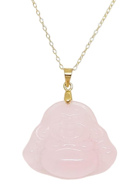 PINK Jade Buddha Yellow Gold-Plated Pendant/Necklace 16" - 2" Extended Chain. Pink Jade BUDDHA Pendant in 925 Silver over Gold Plated chain. Jade Pink Buddha LOVER. PINK Jade Buddha Yellow Gold-Plated Pendant/Necklace 16" - 2" Extended Chain. Pink Jade BUDDHA Pendant in 925 Silver over Gold Plated chain. Jade Pink Buddha LOVER.