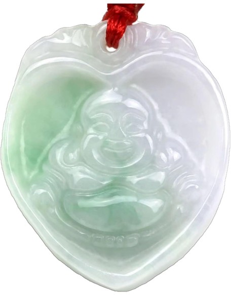 Jade Necklaces for Women Men, Natural A-grade Jadeite Buddha Pendant Maitreya Laughing Buddha Jade Necklace Jade Necklaces for Women Men, Natural A-grade Jadeite Buddha Pendant Maitreya Laughing Buddha Jade Necklace