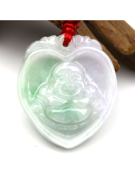 Jade Necklaces for Women Men, Natural A-grade Jadeite Buddha Pendant Maitreya Laughing Buddha Jade Necklace Jade Necklaces for Women Men, Natural A-grade Jadeite Buddha Pendant Maitreya Laughing Buddha Jade Necklace