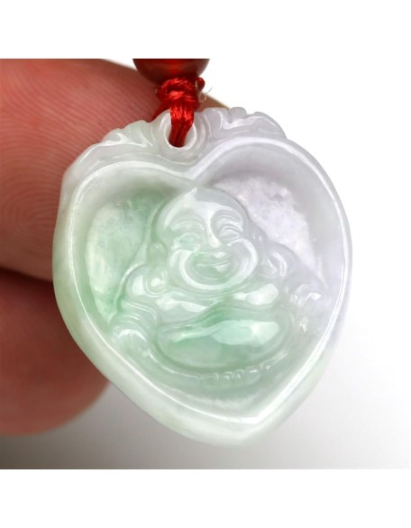Jade Necklaces for Women Men, Natural A-grade Jadeite Buddha Pendant Maitreya Laughing Buddha Jade Necklace Jade Necklaces for Women Men, Natural A-grade Jadeite Buddha Pendant Maitreya Laughing Buddha Jade Necklace