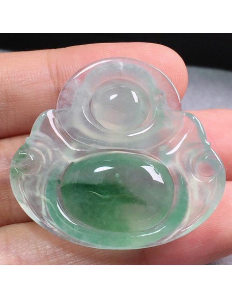Jade Pendants for Men and Women, Burmese Jade Ice Buddha oil Green Floating Green Jade Buddha Pendant Laughing Necklace Jade Pendants for Men and Women, Burmese Jade Ice Buddha oil Green Floating Green Jade Buddha Pendant Laughing Necklace