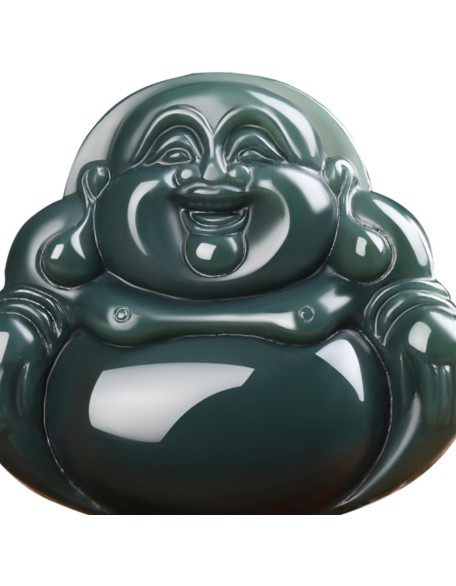 Jade Necklaces for Women Men, Jade Pendant Big Belly Maitreya Laughing Buddha Pendant Jade Necklaces for Women Men, Jade Pendant Big Belly Maitreya Laughing Buddha Pendant
