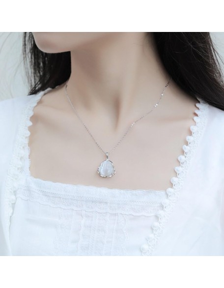 Jade Pendant for Men and Women, Silver Inlay Laughing Buddha Necklace, Silver Pendant, White Crystal Laughing Buddha Pendant Necklace Jade Pendant for Men and Women, Silver Inlay Laughing Buddha Necklace, Silver Pendant, White Crystal Laughing Buddha Pendant Necklace