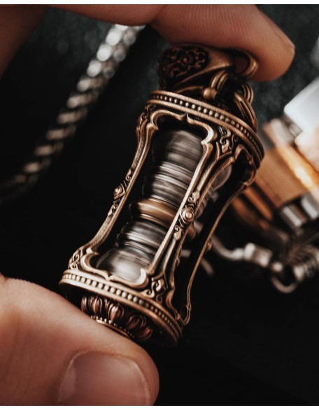 Rotatable Buddha Pendant Necklace Amulet Jewelry for Women Men,Brass & Silver & Copper Rotatable Buddha Pendant Necklace Amulet Jewelry for Women Men,Brass & Silver & Copper