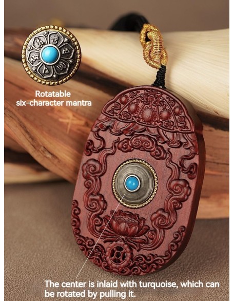 Rosewood Buddha Statue Pendant Necklace, Tibetan Buddhist Jewelry, Feng Shui Wealth Protection Lucky Amulet, Ward Off Evil Talisman, Handmade Wood Carving Religion Gift Rosewood Buddha Statue Pendant Necklace, Tibetan Buddhist Jewelry, Feng Shui Wealth Protection Lucky Amulet, Ward Off Evil Talisman, Handmade Wood Carving Religion Gift