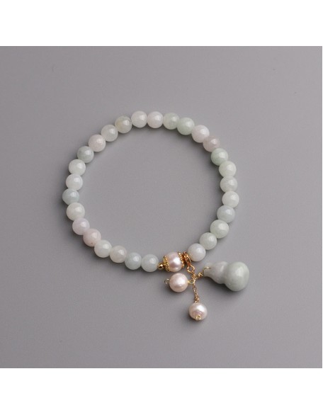 Light Green Jade Wu Lou Amulet Bracelet Light Green Jade Wu Lou Amulet Bracelet