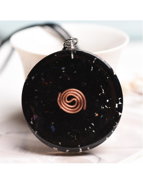 Black Tourmaline Metatron’s Cube Orgonite Protection Necklace Black Tourmaline Metatron’s Cube Orgonite Protection Necklace