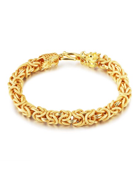 Double-Headed Golden Dragon Bracelet - Success & Fortune Double-Headed Golden Dragon Bracelet - Success & Fortune