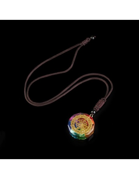 Chakra Orgonite Necklace - Balances Orgone Energy & EMF Protection Chakra Orgonite Necklace - Balances Orgone Energy & EMF Protection