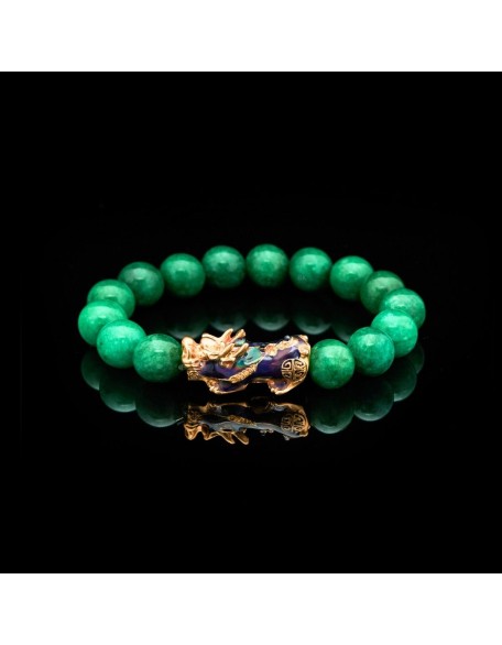 Green Jade Pixiu Bracelet - Abundance & Protection Green Jade Pixiu Bracelet - Abundance & Protection