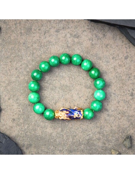 Green Jade Pixiu Bracelet - Abundance & Protection Green Jade Pixiu Bracelet - Abundance & Protection