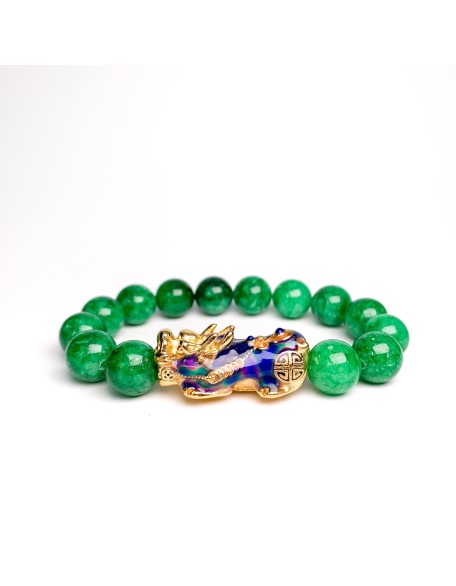 Green Jade Pixiu Bracelet - Abundance & Protection Green Jade Pixiu Bracelet - Abundance & Protection
