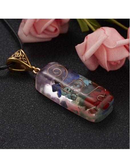 7 Chakra Orgone Necklace - Energy Healing & EMF Protection 7 Chakra Orgone Necklace - Energy Healing & EMF Protection