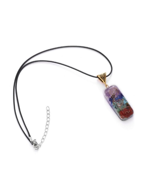 7 Chakra Orgone Necklace - Energy Healing & EMF Protection 7 Chakra Orgone Necklace - Energy Healing & EMF Protection