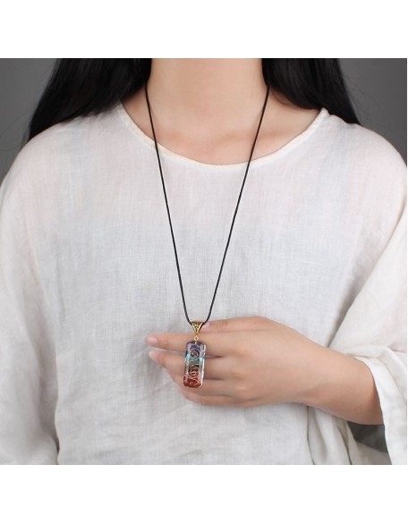 7 Chakra Orgone Necklace - Energy Healing & EMF Protection 7 Chakra Orgone Necklace - Energy Healing & EMF Protection