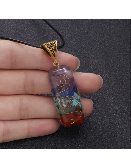 7 Chakra Orgone Necklace - Energy Healing & EMF Protection 7 Chakra Orgone Necklace - Energy Healing & EMF Protection