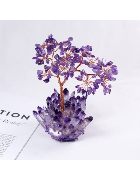 Feng Shui Amethyst Crystal Tree - Crystal Tree of Life Feng Shui Amethyst Crystal Tree - Crystal Tree of Life