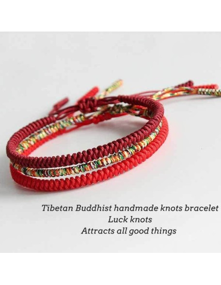Tibetan Buddhist Knot Lucky Rope Bracelet Tibetan Buddhist Knot Lucky Rope Bracelet