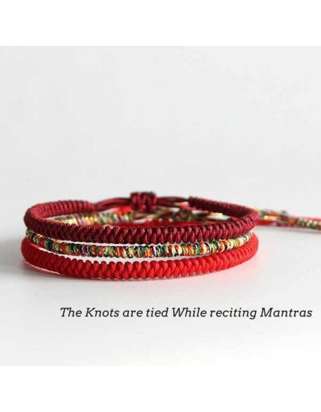 Tibetan Buddhist Knot Lucky Rope Bracelet Tibetan Buddhist Knot Lucky Rope Bracelet