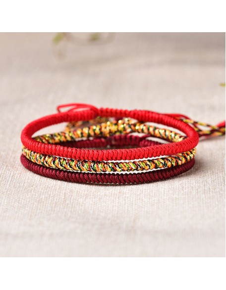Tibetan Buddhist Knot Lucky Rope Bracelet Tibetan Buddhist Knot Lucky Rope Bracelet