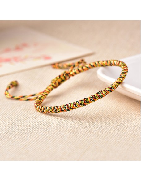 Tibetan Buddhist Knot Lucky Rope Bracelet Tibetan Buddhist Knot Lucky Rope Bracelet