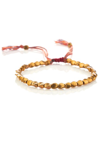 Tibetan Copper Beads Bracelet Handmade - For Healing, Strength & Protection Tibetan Copper Beads Bracelet Handmade - For Healing, Strength & Protection