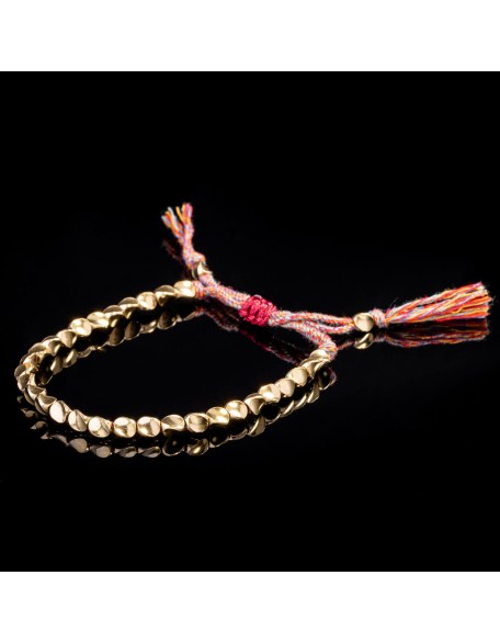 Tibetan Copper Beads Bracelet Handmade - For Healing, Strength & Protection Tibetan Copper Beads Bracelet Handmade - For Healing, Strength & Protection