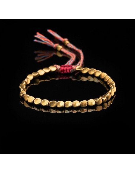 Tibetan Copper Beads Bracelet Handmade - For Healing, Strength & Protection Tibetan Copper Beads Bracelet Handmade - For Healing, Strength & Protection