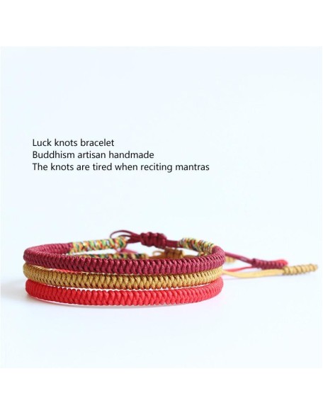 Tibetan Handmade Knot Bracelets - For Security Tibetan Handmade Knot Bracelets - For Security