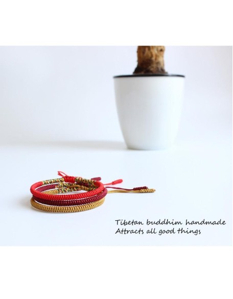 Tibetan Handmade Knot Bracelets - For Security Tibetan Handmade Knot Bracelets - For Security