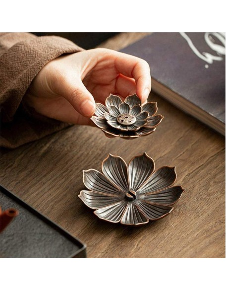 Bronze Lotus Incense Burner - For Inner Peace Bronze Lotus Incense Burner - For Inner Peace