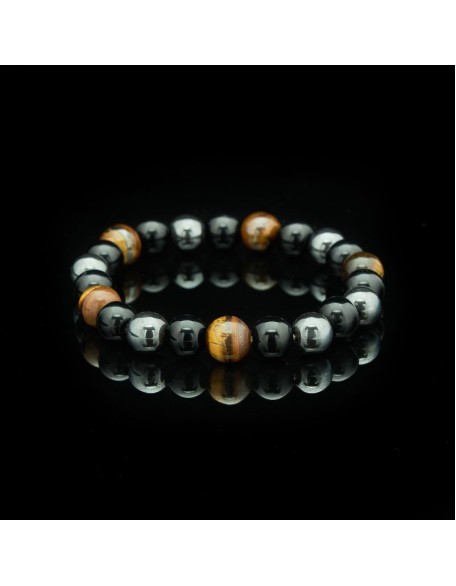 Triple Protection Bracelet - Tiger’s Eye, Obsidian, Hematite Triple Protection Bracelet - Tiger’s Eye, Obsidian, Hematite