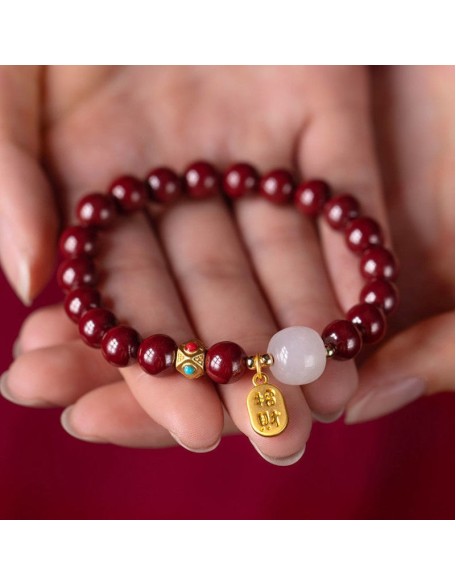 Red Cinnabar Good Fortune Bracelet Red Cinnabar Good Fortune Bracelet