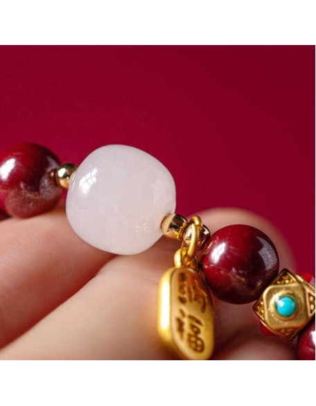 Red Cinnabar Good Fortune Bracelet Red Cinnabar Good Fortune Bracelet