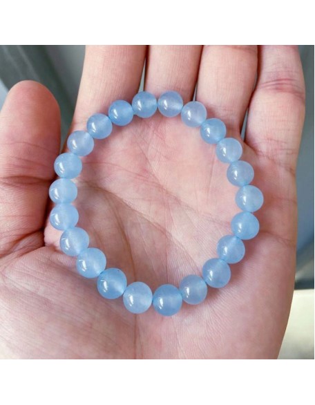 Blue Aquamarine Calming Bracelet - Grounding & Soothing Blue Aquamarine Calming Bracelet - Grounding & Soothing