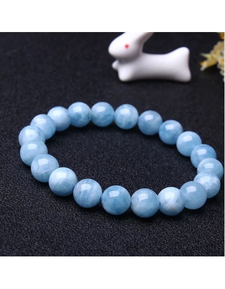 Blue Aquamarine Calming Bracelet - Grounding & Soothing Blue Aquamarine Calming Bracelet - Grounding & Soothing