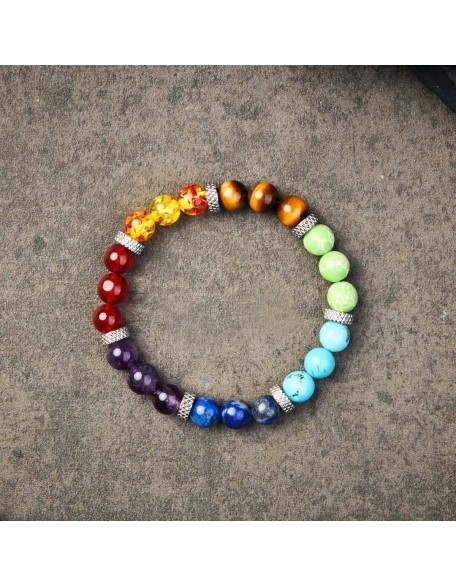 7 Chakra Stone Bracelet 7 Chakra Stone Bracelet