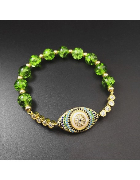 Peridot Style Evil Eye Bracelet Peridot Style Evil Eye Bracelet