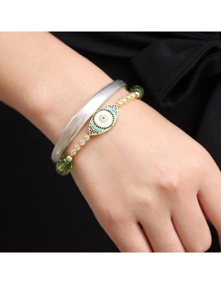 Peridot Style Evil Eye Bracelet Peridot Style Evil Eye Bracelet