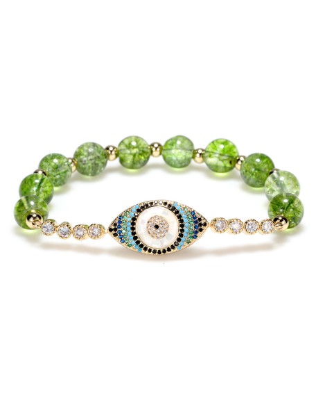 Peridot Style Evil Eye Bracelet Peridot Style Evil Eye Bracelet