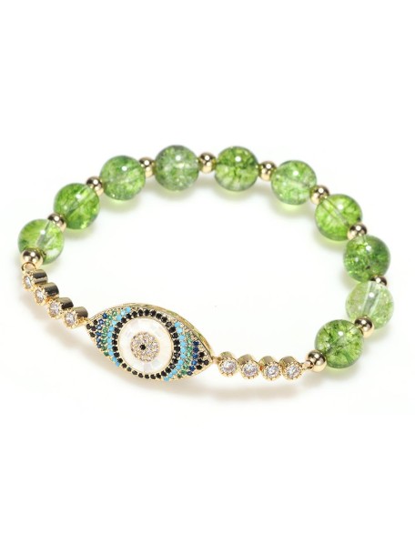 Peridot Style Evil Eye Bracelet Peridot Style Evil Eye Bracelet