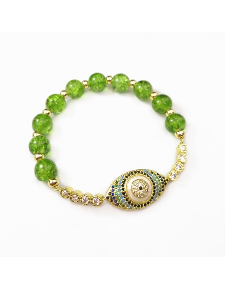 Peridot Style Evil Eye Bracelet Peridot Style Evil Eye Bracelet