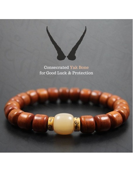 Tibetan Yak Bone Protection Bracelet - For Protection & Strength Tibetan Yak Bone Protection Bracelet - For Protection & Strength