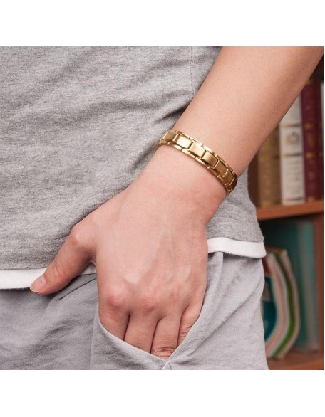 Magnetic Therapy Bracelets - Black, Silver, Gold Magnetic Therapy Bracelets - Black, Silver, Gold