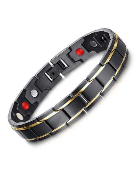 Magnetic Therapy Bracelets - Black, Silver, Gold Magnetic Therapy Bracelets - Black, Silver, Gold