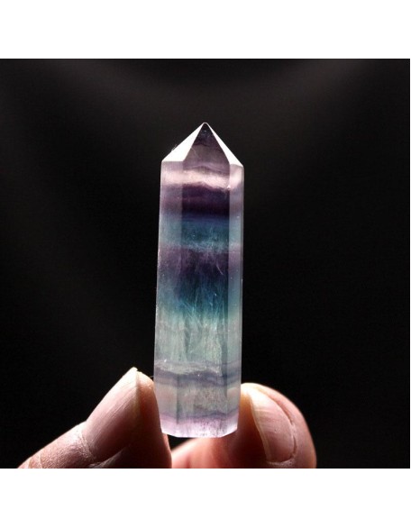 Rainbow Fluorite Wand - 7 Chakra Healing Rainbow Fluorite Wand - 7 Chakra Healing